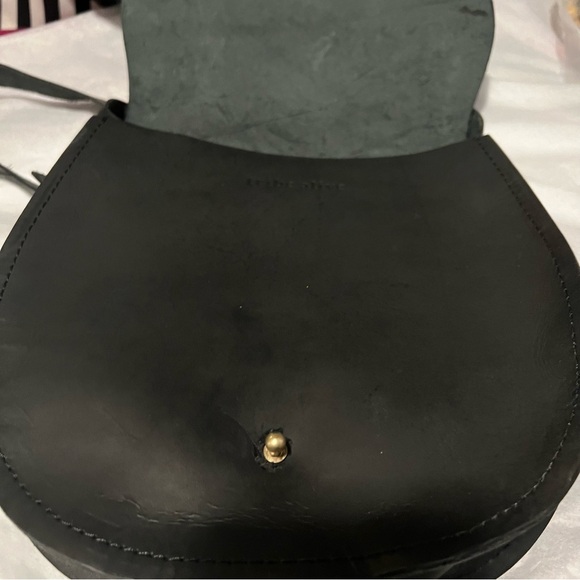 NWT Tribe Alive Leather Saddle Bag black - Picture 4 of 8